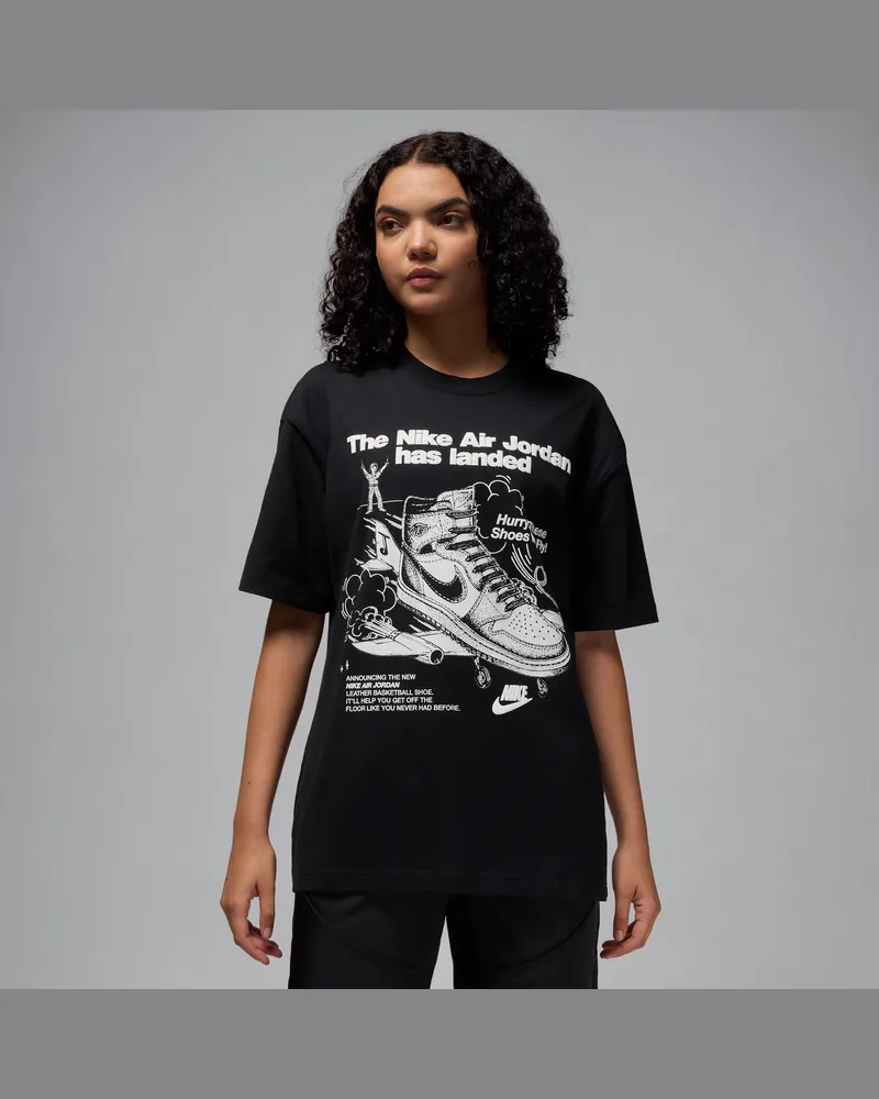 Jordan Oversize-T-Shirt mit Grafik für Damen - Schwarz Schwarz