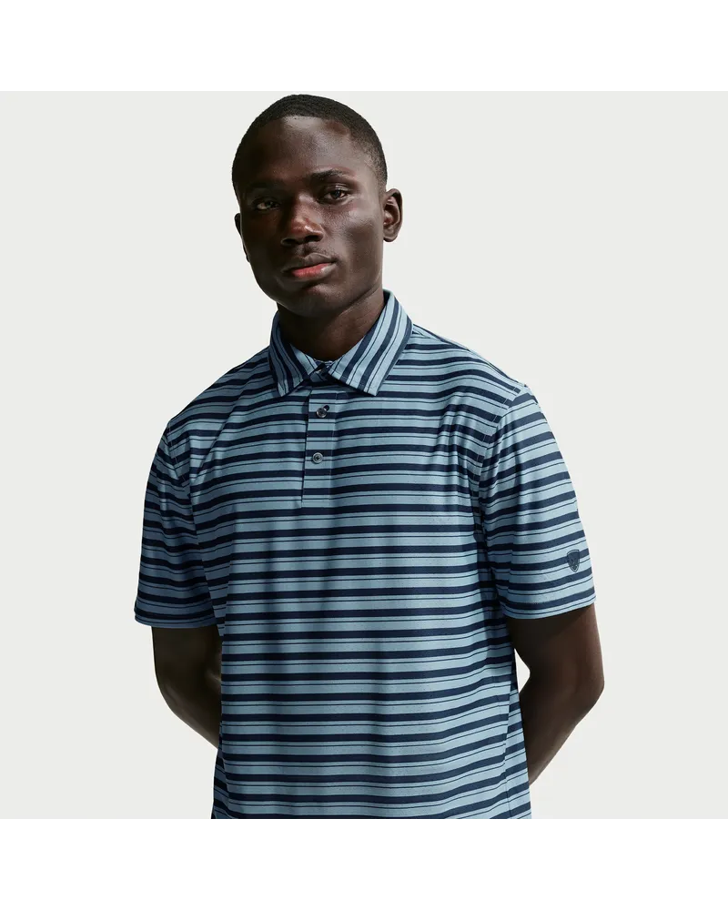 Nike Maßgeschneiderte Performance von  Dri-FIT Golf-Poloshirt (Herren) - Blau Blau