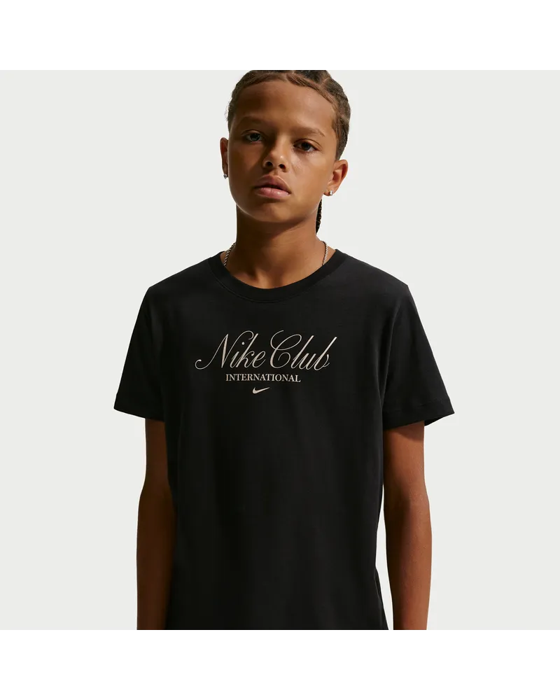 Nike Club T-Shirt (ältere Kinder) - Schwarz Schwarz
