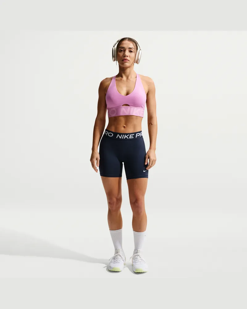 Nike Pro 365 Shorts mit mittelhohem Bund für Damen (ca. 13 cm) - Blau Blau