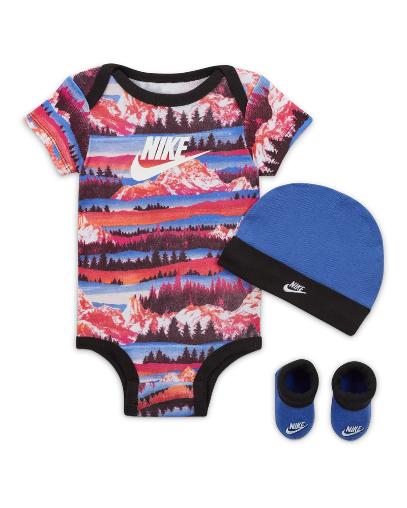 Nike Snow Day 3-Piece Boxed Set dreiteiliges Bodysuit-Set für Babys - Lila Lila
