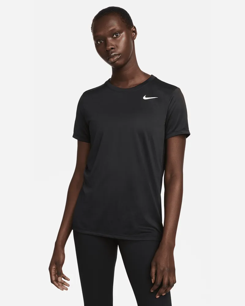 Nike Dri-FIT Damen-T-Shirt - Schwarz Schwarz