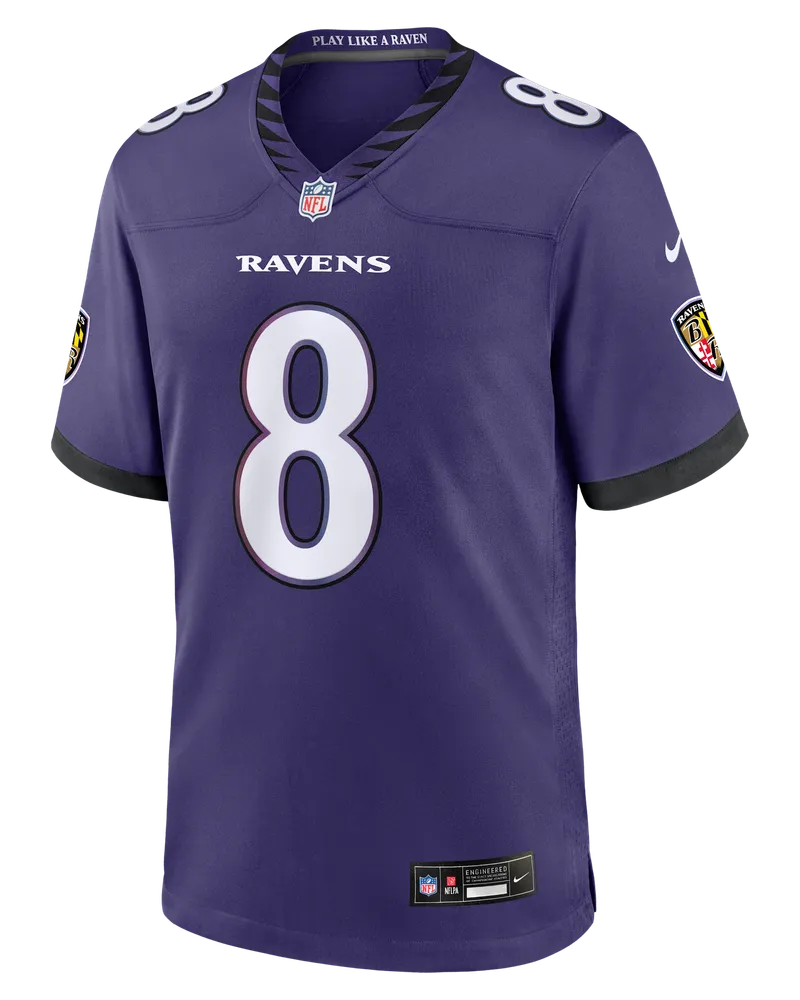 Nike Lamar Jackson Baltimore Ravens  NFL Spieltrikot (Herren) - Lila Lila