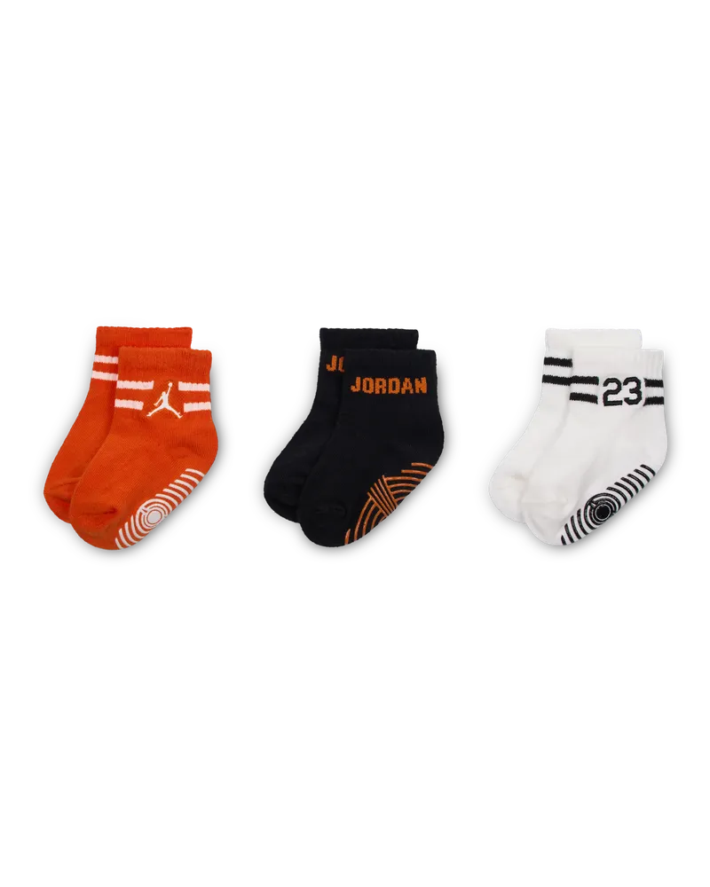 Jordan Griffige MVP-Socken (Babys/Kleinkinder, 12–24 M, 3 Paar) - Schwarz Schwarz