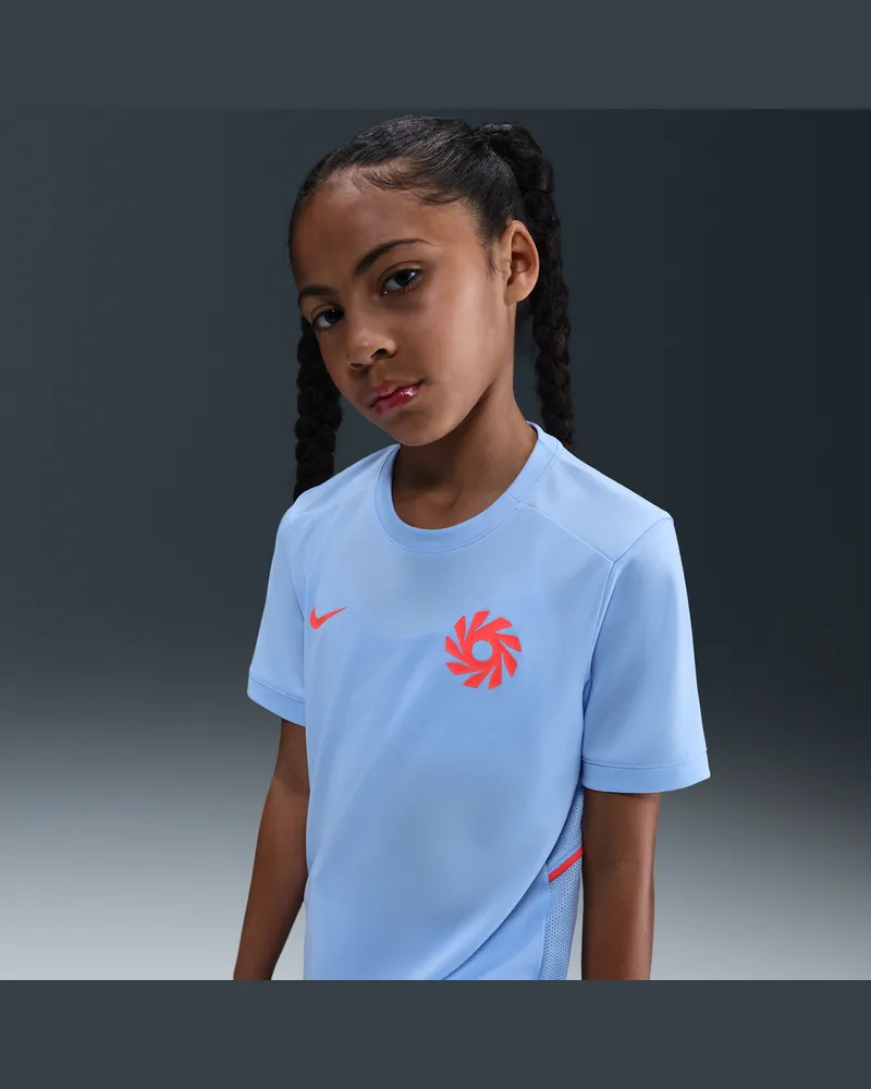 Nike Erling Haaland Academy Dri-FIT Kurzarm-Fußballoberteil (ältere Kinder) - Blau Blau