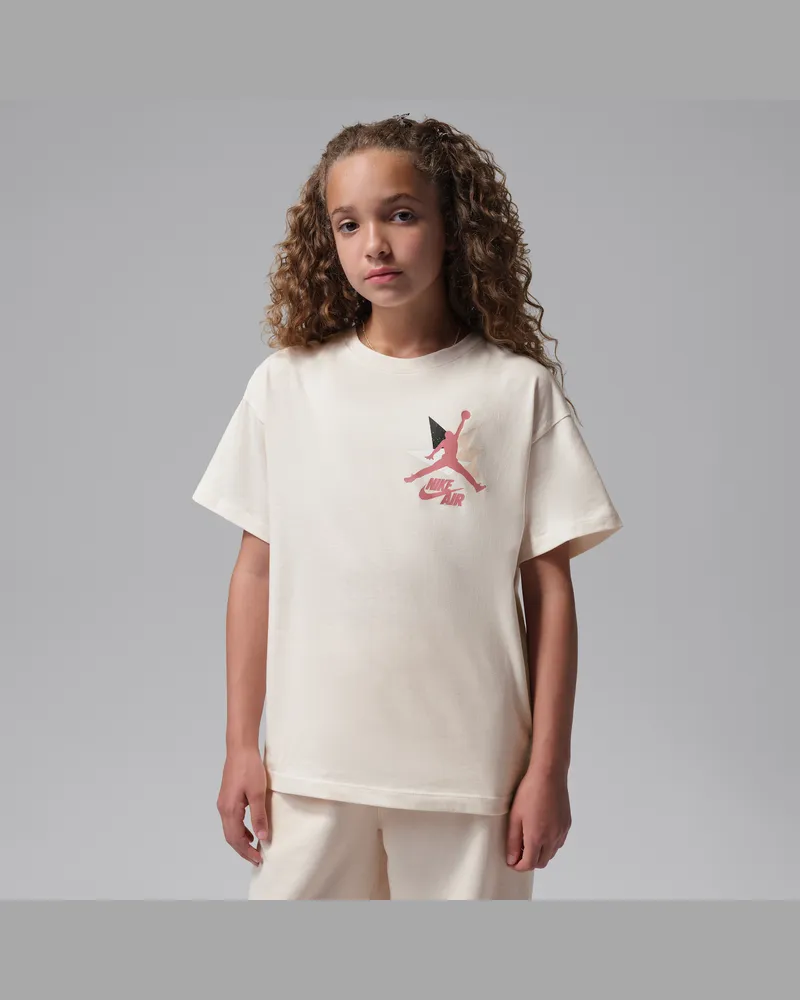 Jordan Geo Burst Flight T-Shirt (ältere Kinder) - Weiß Weiß