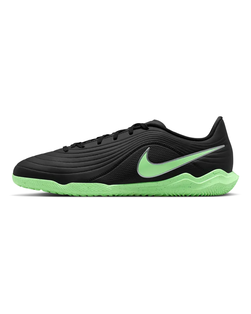 Nike Tiempo Maestro Club Low-Top-Fußballschuh für Hallen- und Hartplätze - Schwarz Schwarz