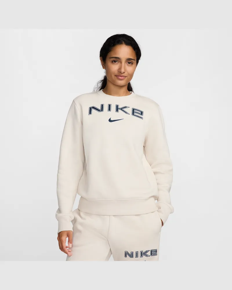Nike Phoenix Fleece Sweatshirt mit Logo (Damen) - Braun Braun