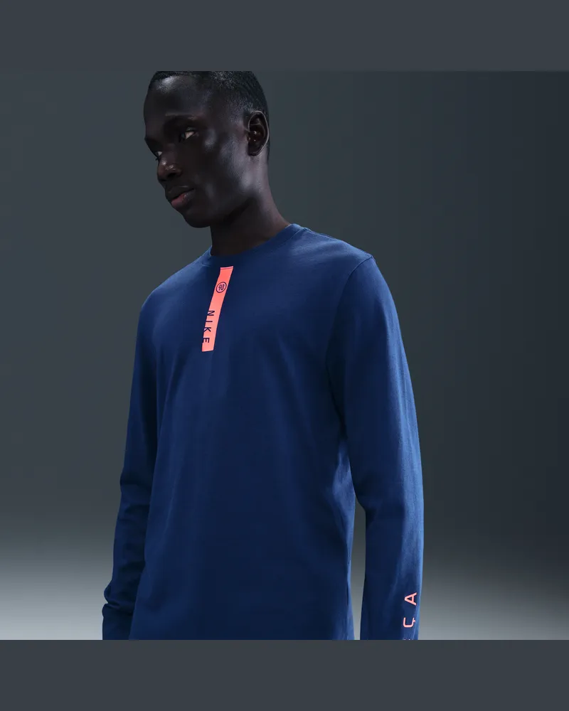 Nike FC Barcelona  Fußball-Longsleeve für Herren - Blau Blau