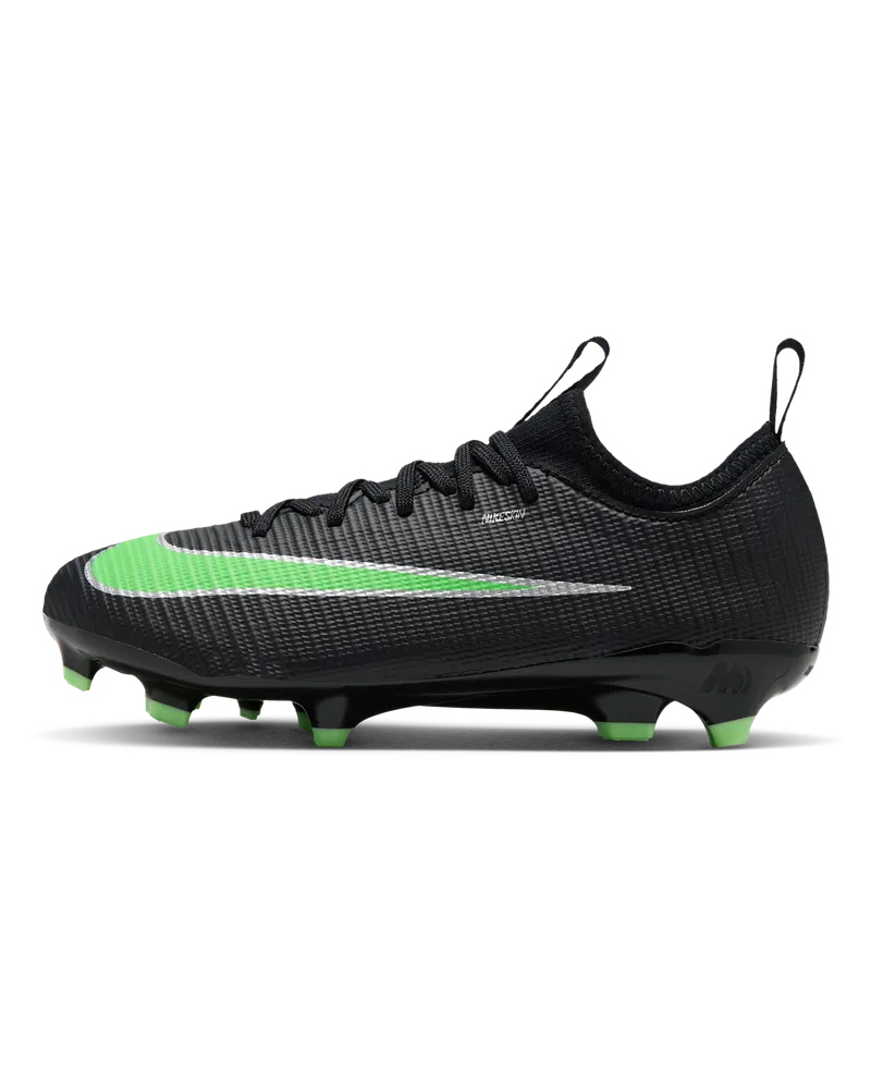 Nike Jr. Mercurial Vapor 17 Academy Low-Top-Fußballschuh für verschiedene Böden (kleinere Kinder) - Schwarz Schwarz