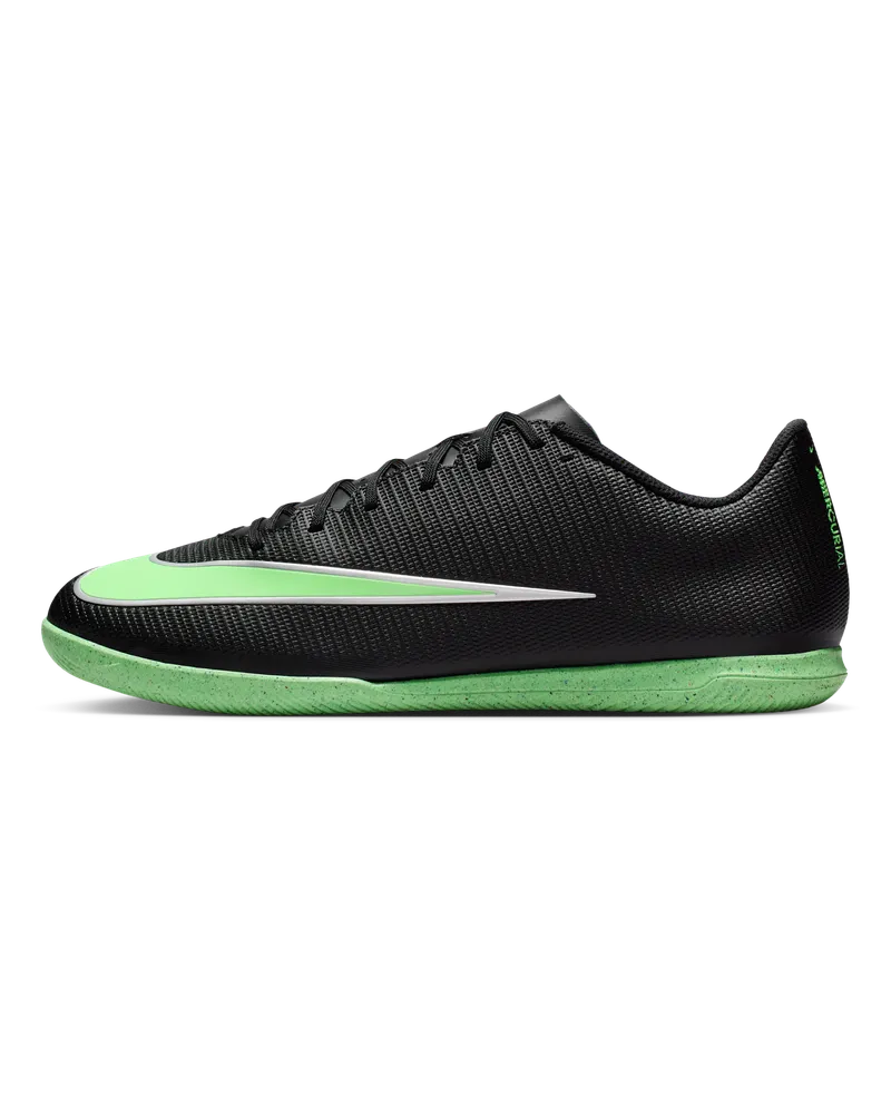 Nike Mercurial Vapor 17 Club Low-Top-Fußballschuh für Hallen- und Hartplätze - Schwarz Schwarz