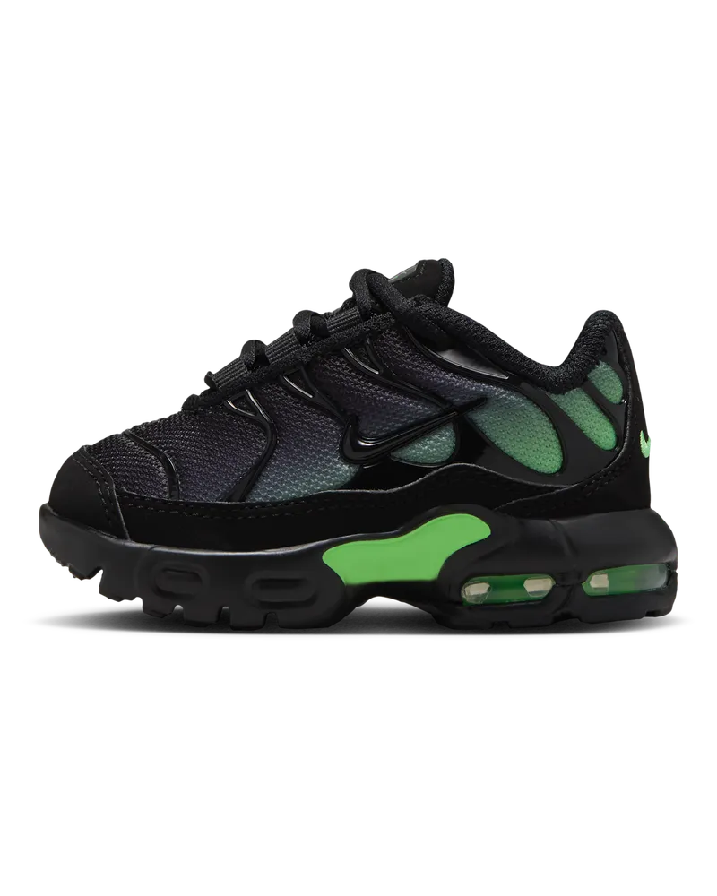Nike Air Max Plus Schuh für Babys und Kleinkinder - Schwarz Schwarz