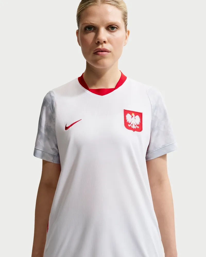 Nike Polen 2026  Replika-Fußballtrikot Heimspiel mit Dri-FIT-Technologie (Damen) - Weiß Weiß