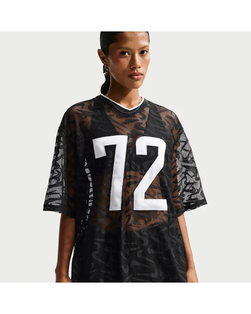 Nike Chill Lace Oversize-Trikot (Damen) - Schwarz Schwarz