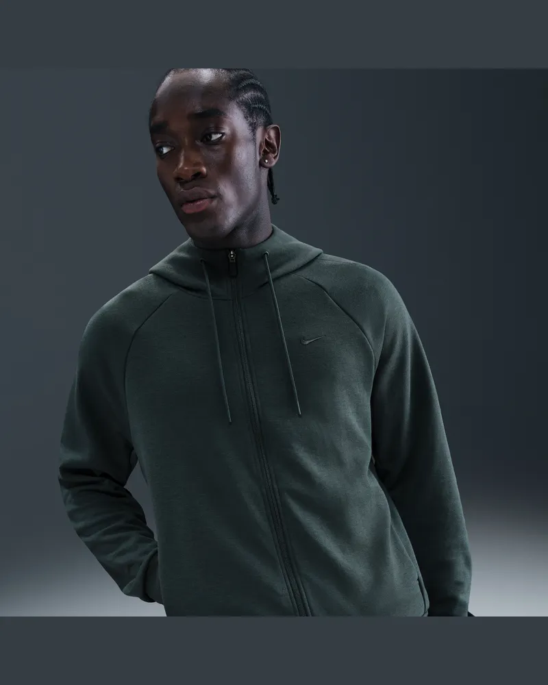 Nike Primary Fleece UV Performance Hoodie mit durchgehendem Reißverschluss und Dri-FIT-Technologie (Herren) - Grün Grün