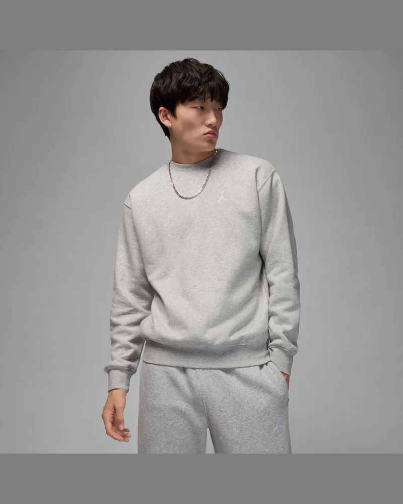 Jordan Brooklyn Fleece Sweatshirt mit Rundhalsausschnitt für Herren - Grau Grau