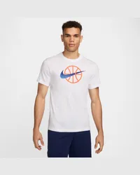 Nike Dri-FIT Basketball-T-Shirt für Herren - Weiß Weiß