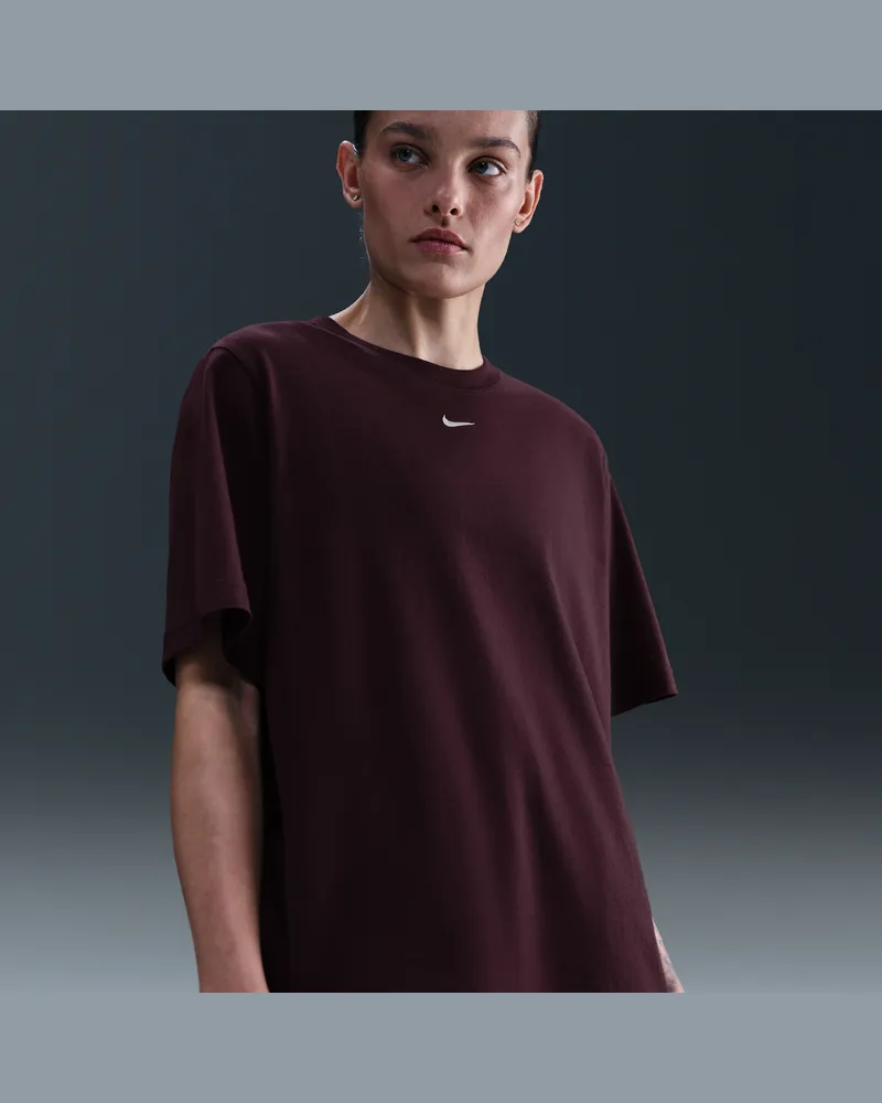 Nike Essential Damen-T-Shirt - Rot Rot