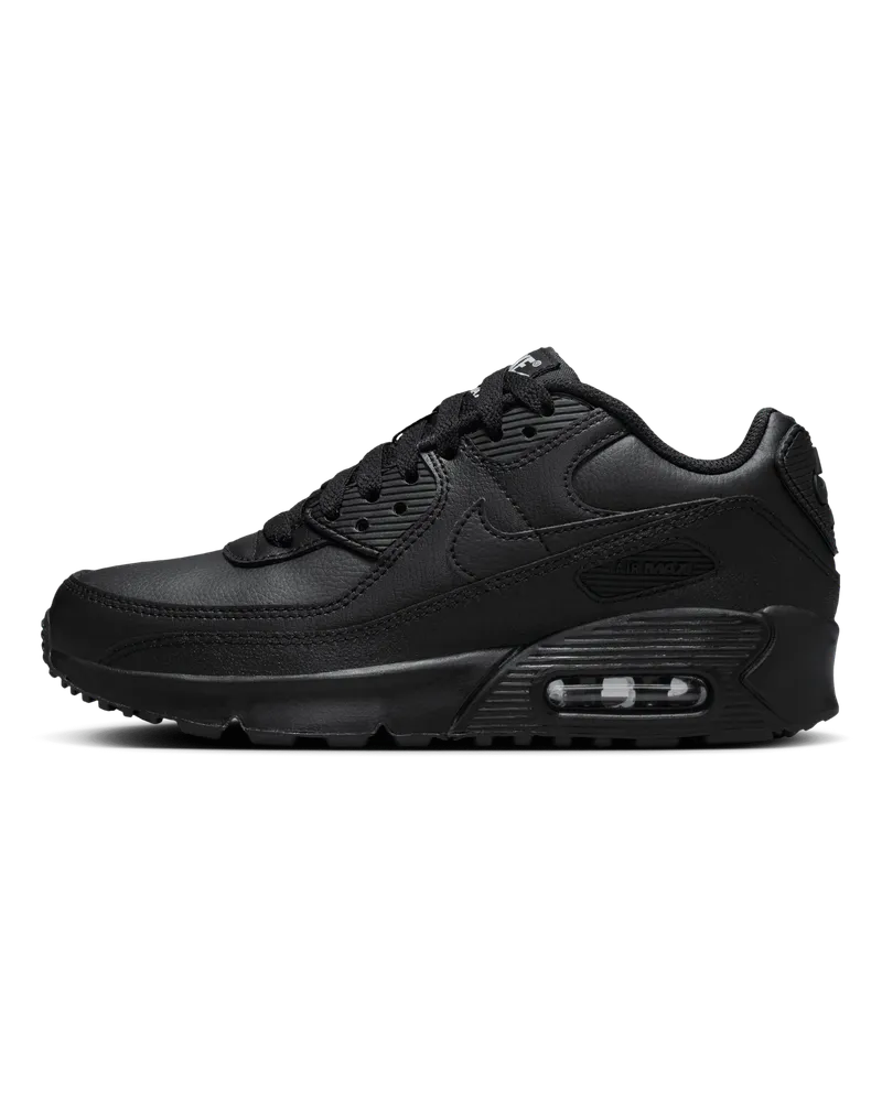 Nike Air Max 90 Schuhe für ältere Kinder - Schwarz Schwarz