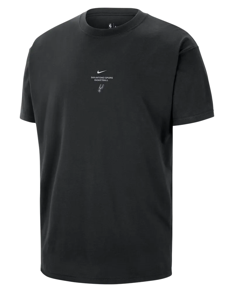 Nike Club Trainings-T-Shirt (Herren) der San Antonio Spurs - Schwarz Schwarz
