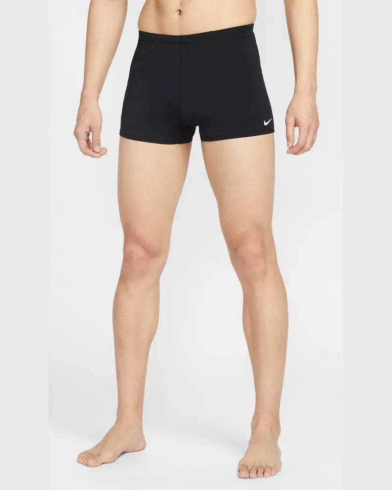 Nike Poly Solid Schwimm-Briefs für Herren - Schwarz Schwarz