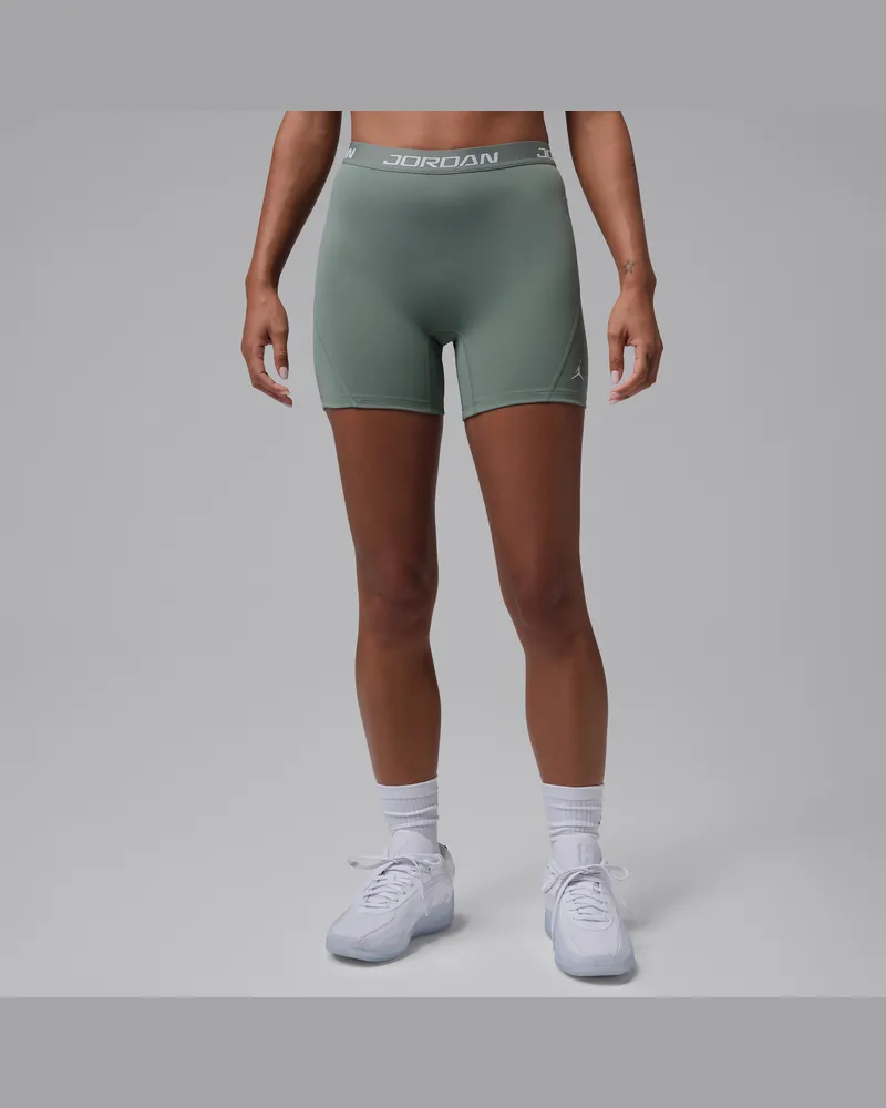 Jordan Sport Essentials Dri-FIT Shorts mit hohem Bund (Damen, ca. 12,5 cm) - Grau Grau