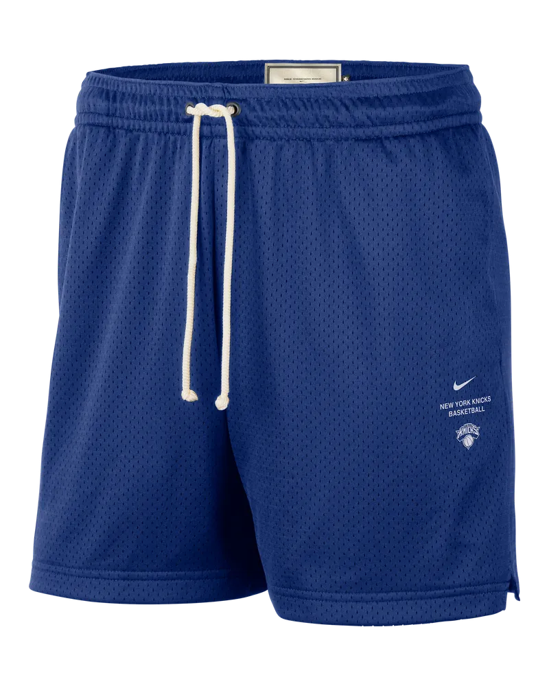 Nike New York Knicks Standard Issue Dri-FIT-Basketballshorts aus Mesh (Herren, ca. 13 cm) - Blau Blau