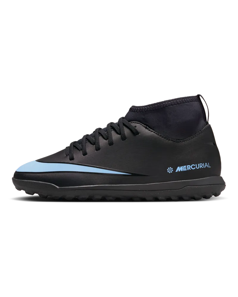 Nike Jr. Mercurial Superfly 10 Club TF High-Top-Fußballschuh (jüngere/ältere Kinder) - Schwarz Schwarz
