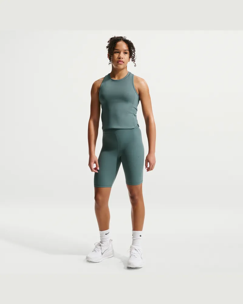 Nike MAVN Mädchen-Shorts mit Dri-FIT-Technologie und hohem Bund (ca. 18 cm) - Grau Grau