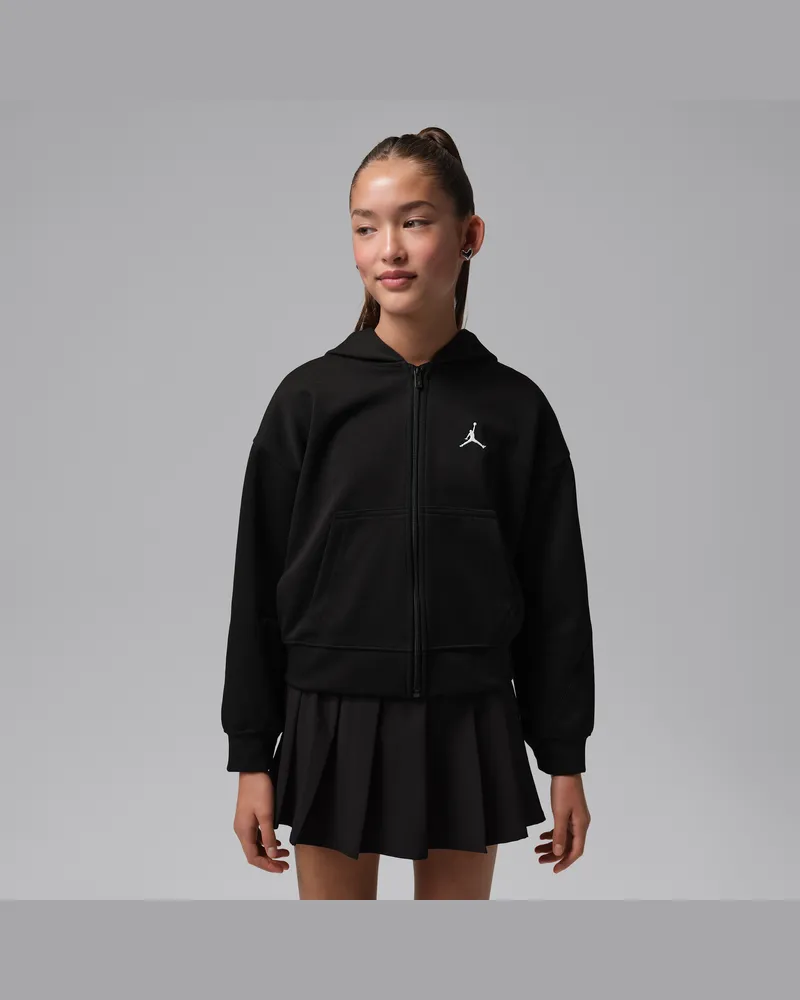 Jordan Dri-FIT Perform Sport-Kapuzenjacke (ältere Kinder) - Schwarz Schwarz