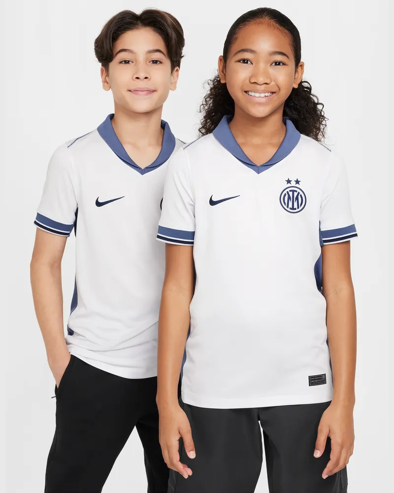 Nike Inter Mailand 2024/25 Stadium Away  Dri-FIT Replika-Fußballtrikot (ältere Kinder) - Weiß Weiß