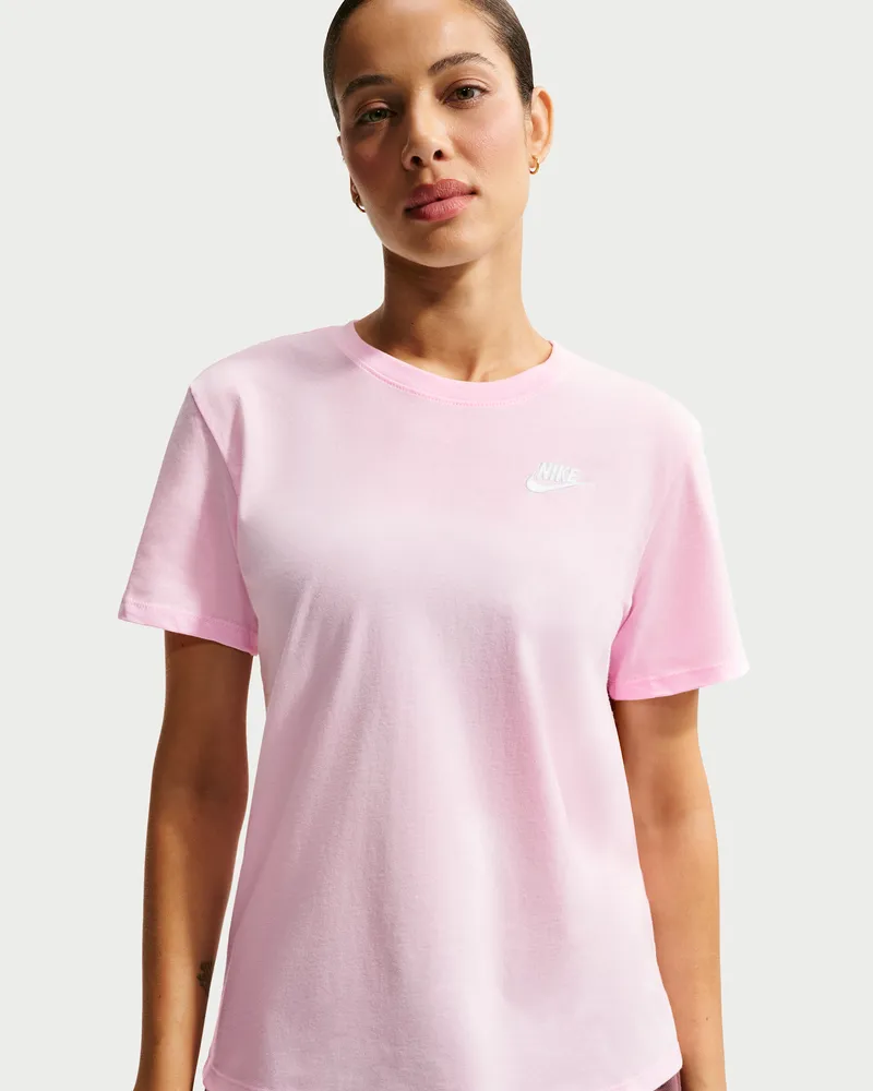 Nike Club Essentials Damen-T-Shirt - Pink Pink