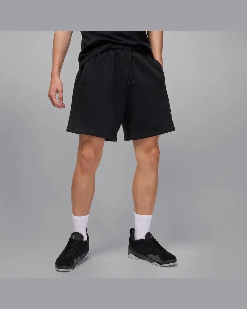 Jordan Brooklyn Fleece Shorts mit Grafik (Herren) - Schwarz Schwarz