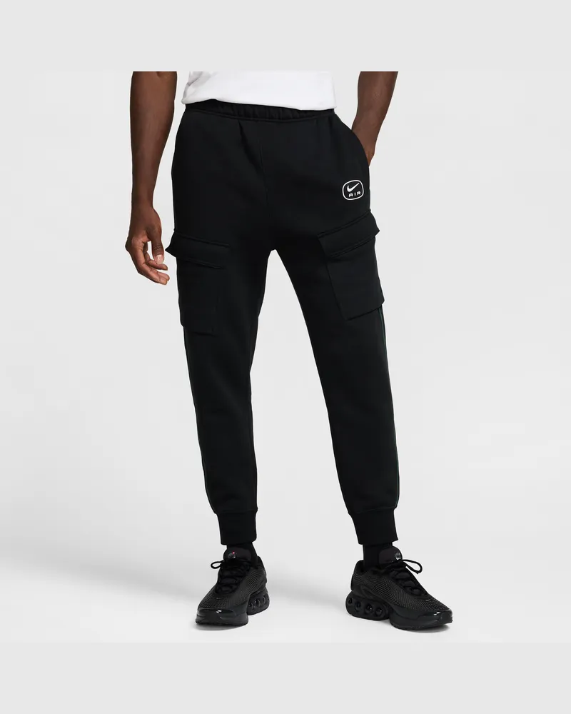 Nike Air Fleece-Cargohose für Herren - Schwarz Schwarz