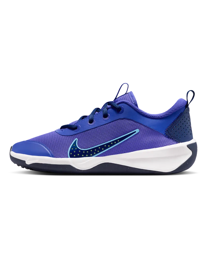 Nike Omni Multi-Court Hallenschuh für ältere Kinder - Lila Lila