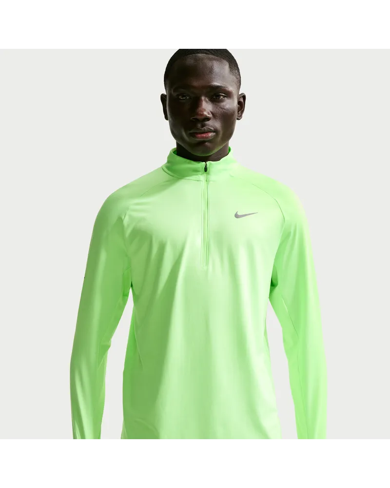 Nike Stride Dri-FIT Laufoberteil mit Viertelreißverschluss (Herren) - Grün Grün