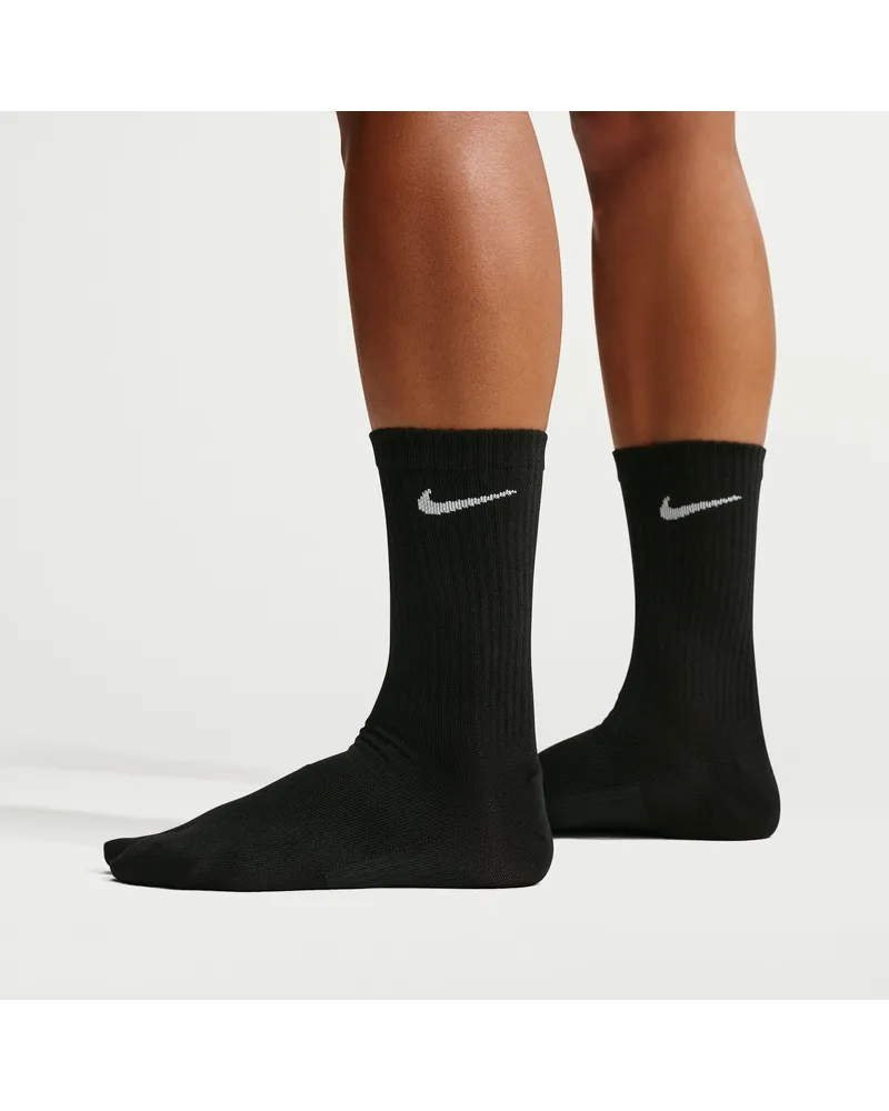 Nike Everyday Plus „Rift“ Lightweight Crew-Socken mit geteilten Zehen (1 Paar) - Schwarz Schwarz