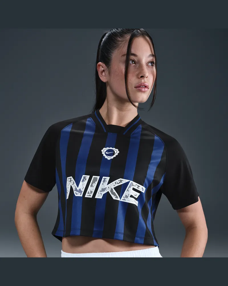 Nike Sportswear Kurzärmeliges Kurz-Oberteil (Damen) - Blau Blau