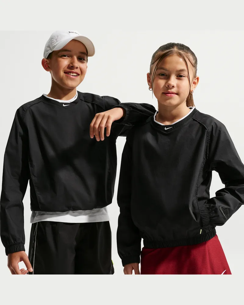 Nike Langarm-Oberteil mit V-Ausschnitt für ältere Kinder - Schwarz Schwarz