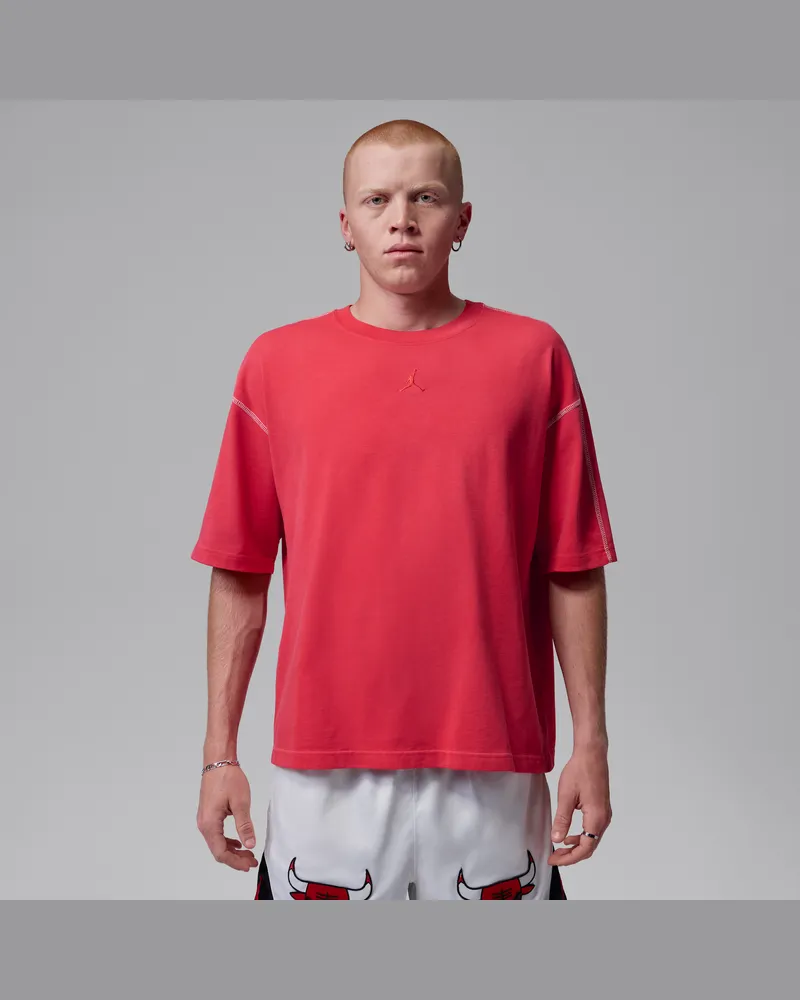 Jordan Flight Kurzarmoberteil aus schwerem Material (Herren) - Rot Rot