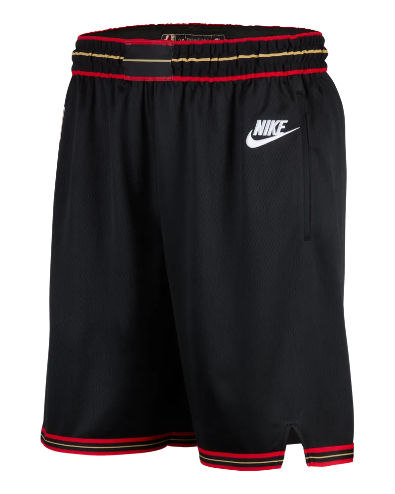 Nike Philadelphia 76ers Swingman 2025/26 Hardwood Classics  Dri-FIT NBA-Shorts für Herren - Schwarz Schwarz