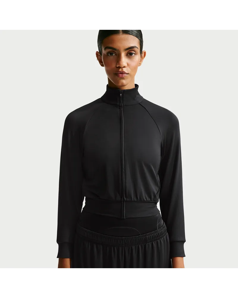 Nike SKIMS Airy Damen-Trainingsjacke - Schwarz Schwarz