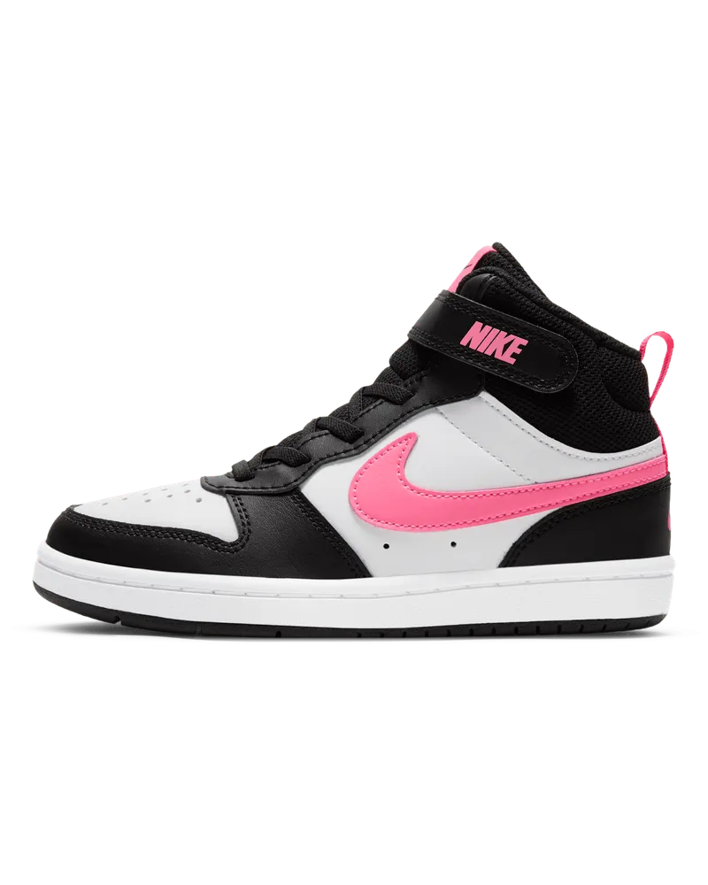 Nike Court Borough Mid 2 Schuh für jüngere Kinder - Schwarz Schwarz