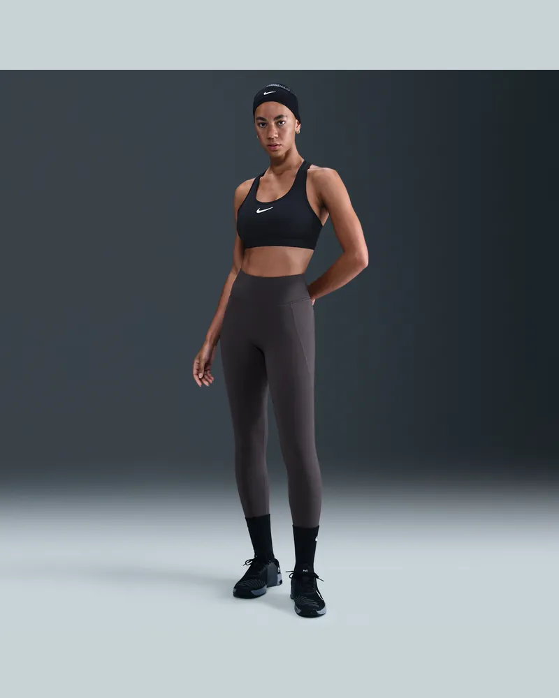 Nike Universa Leggings in voller Länge mit hohem Bund und ohne Frontnaht (Damen) - Grau Grau