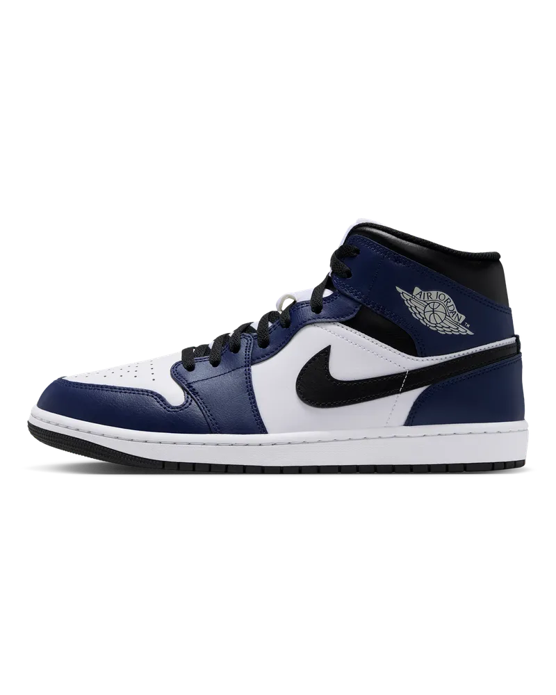Jordan Air  1 Mid Herrenschuh - Weiß Weiß