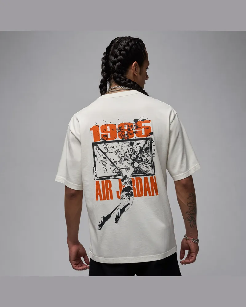 Jordan Brooklyn Oversize-T-Shirt mit Grafik (Herren) - Weiß Weiß