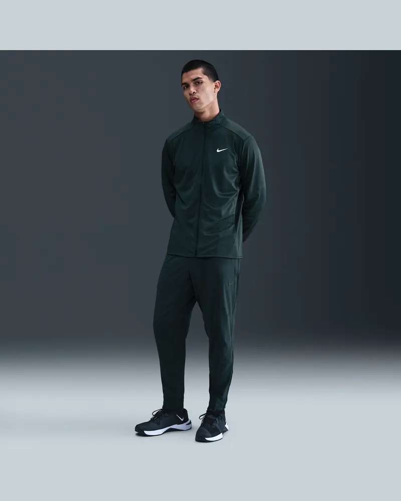 Nike Unlimited vielseitige Dri-FIT Hose mit Reißverschluss am Bündchen für Herren - Grün Grün