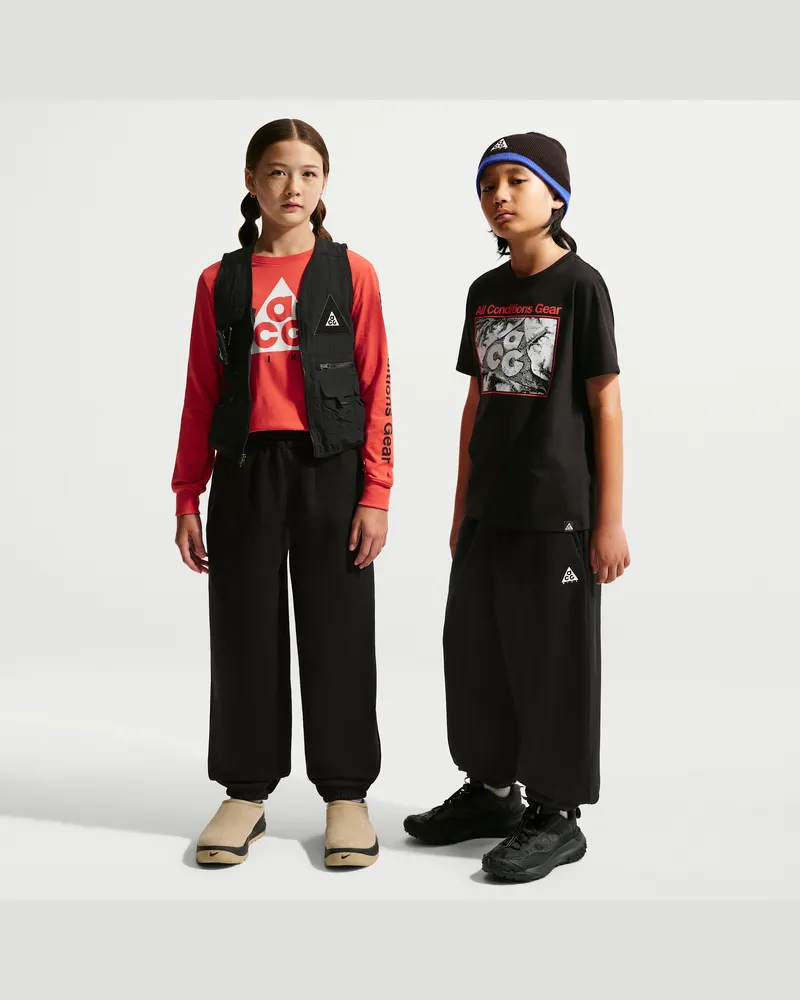 Nike ACG relaxte Fleece-Hose (ältere Kinder) - Schwarz Schwarz