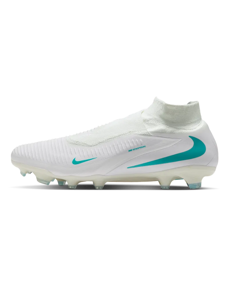 Nike Phantom 6 High Pro Fußballschuh für normalen Rasen - Weiß Weiß
