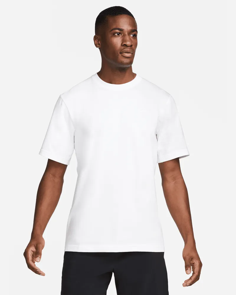 Nike Primary vielseitiges Nike Dri-FIT Kurzarm-Oberteil für Herren - Weiß Weiß